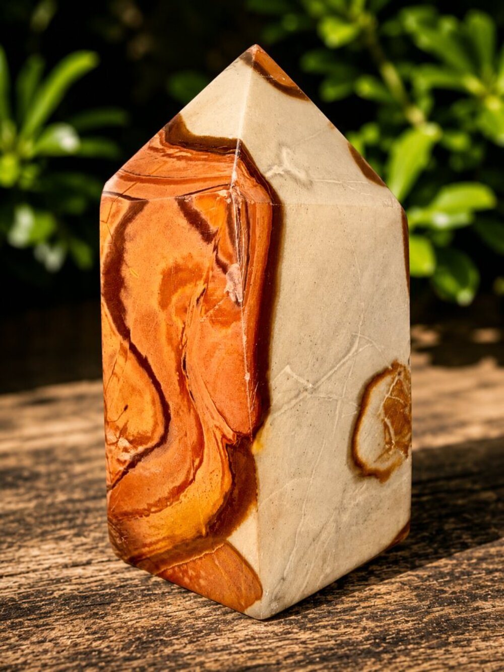 Large Polychrome Jasper Tower 594g Chunky Desert Jasper Crystal Point